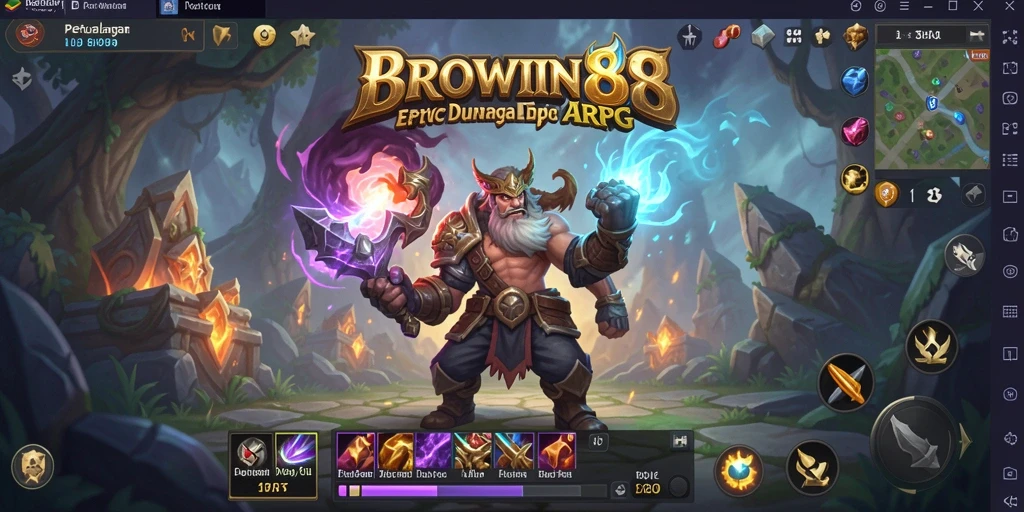 Tampilan menarik dari gameplay ARPG BROWIN88 yang menantang.