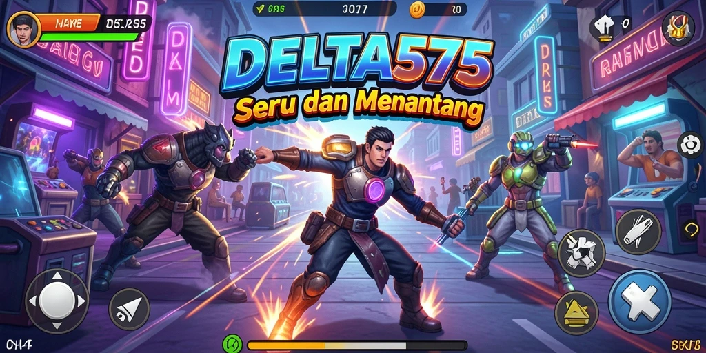 Screenshot menampilkan gameplay seru dari DELTA575 dalam genre Arcade.