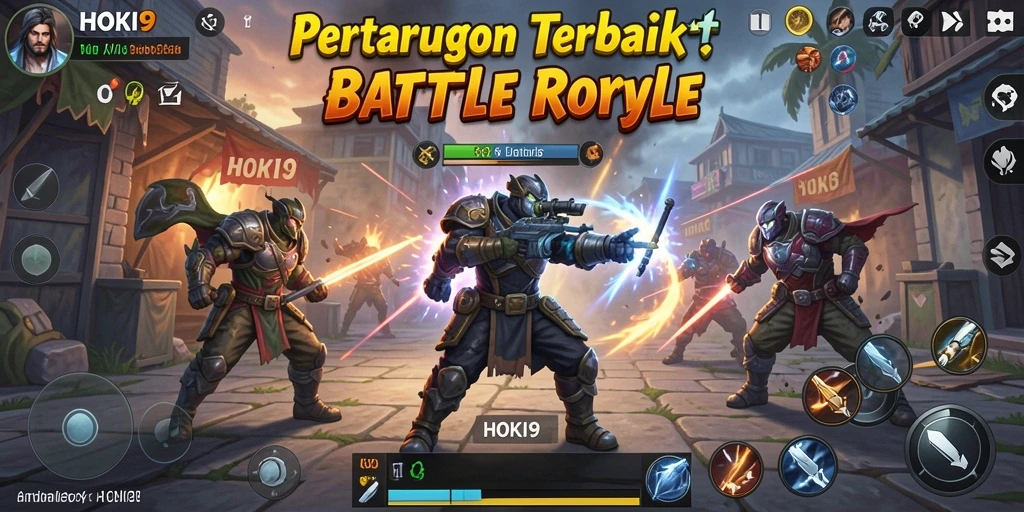 Gameplay seru HOKI9 dalam pertarungan Battle Royale.
