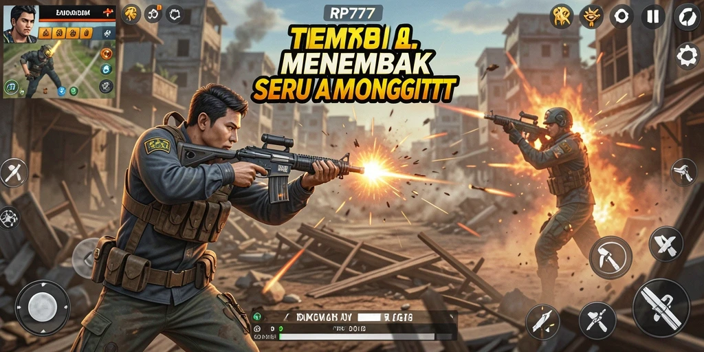 Screenshot menunjukkan intensitas pertempuran seru di RP777.